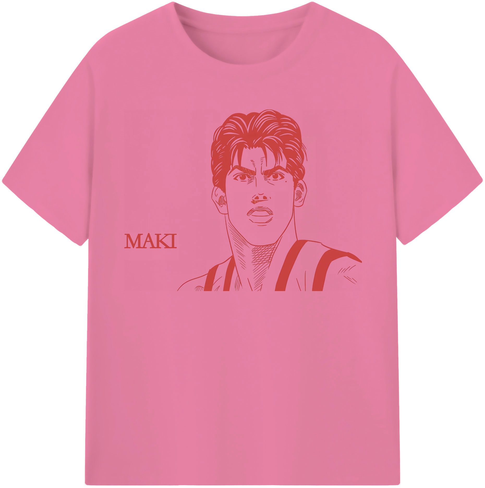 SLAM DUNK／スラムダンク 綿100％半袖Tシャツ（フロントプリント）
